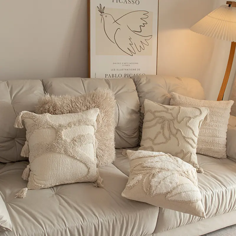 Vỏ Gối Phong Cách Bắc Âu, Giá Cả Phải Chăng, Thiết Kế Sang Trọng, Thích Hợp Cho Đệm Sofa, Vỏ Gối Đệm Tua Rua, Thích Hợp Cho Giường, Phòng Khách Và Hỗ Trợ Thắt Lưng, Gối