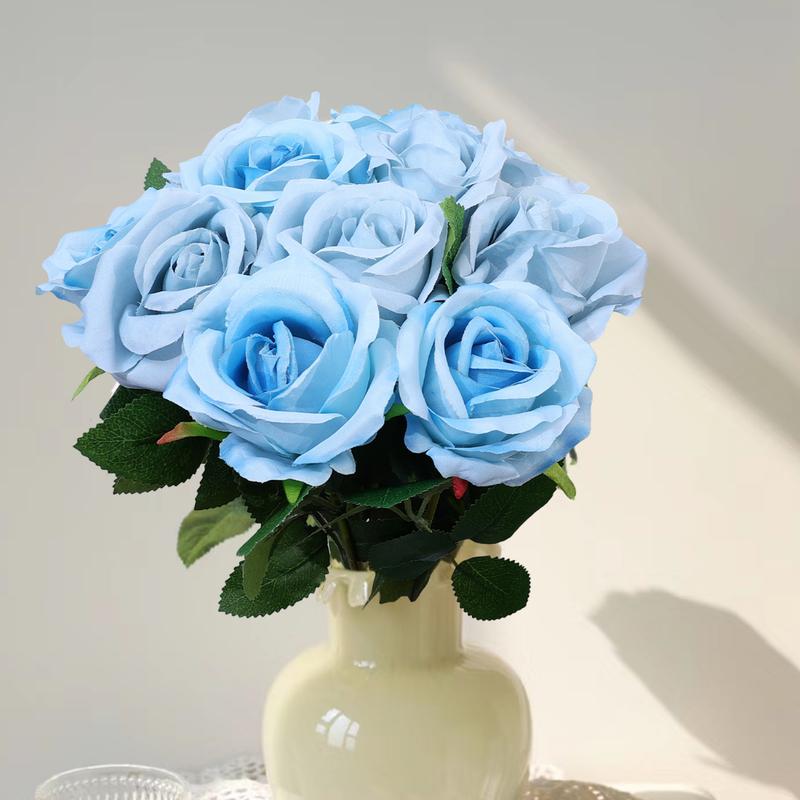 Product Introduction of 3/5 PCS Artificial Rose Big Bouquet Elegant Unique Coffee Color Black Wedding Decor Romantic Valentine's Day Present Bouquet 19