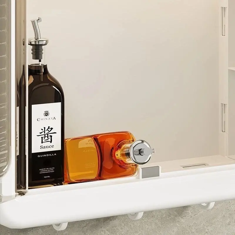 Tủ Để Gia Vị Nhà Bếp, Để Đồ Nhà Tắm Dán Tường Tiện Lợi 2 Tầng Kitchen kệ 7