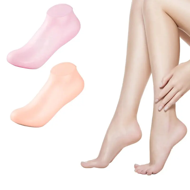 Tất Silicon Mỏng Để Chăm Sóc Bàn Chân, Gel Silicon Dưỡng Ẩm, Bảo Vệ Chăm Sóc Da Chân, Chống Nứt Nẻ, Spa, Sử Dụng Tại Nhà, 1 Đôi