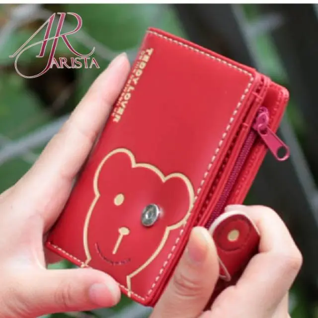 DOMPET MINI - DOMPET WISER BEAR - Dompet lipat wanita Uang Cewek Uang Cewek Kulit 5