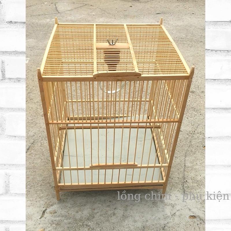 Khung lồng chim chào mào khung lồng ép mộc ép bổi tự ráp siêu dễ kèm đủ phụ kiện chất liệu trúc tre già