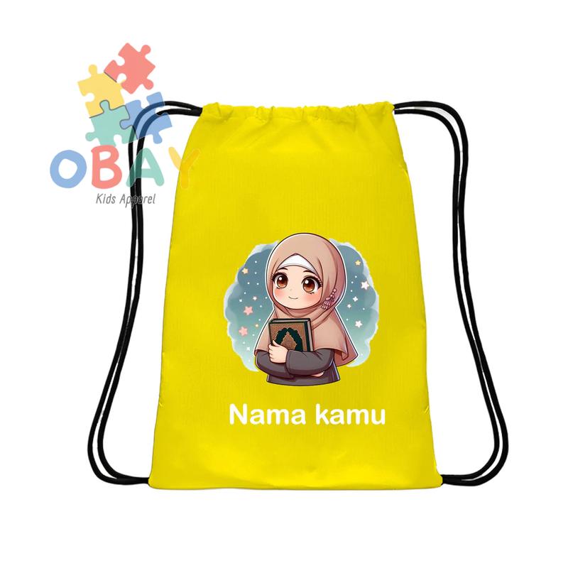 Tas Serut Anak Islami Ayo Ngaji Lucu untuk Sekolah, Ngaji, Souvenir, & Hadiah Anak 4