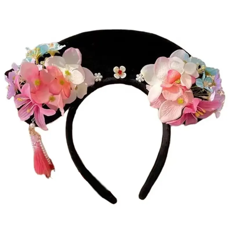 Băng Đô Công Chúa, Qings Cổ Điển, Dành Cho Nữ, Băng Đô Hoa Cổ Điển, Đồ Trang Trí Tóc Trang Phục Trung Quốc, Vòng Tóc, Thích Hợp Cho Trang Phục Nhập Vai Và Tiệc Tùng, Đồ Trang Trí Tóc 8