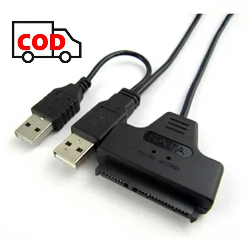 Kabel Adapter SATA to USB 2.0 HDD SSD Akses Data Mudah Cepat | Aksesoris Elektronik Adaptor Penghubung Komputer Bahan Berkualitas 0