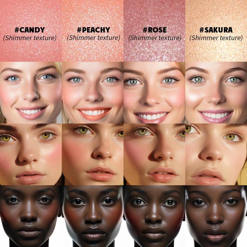 Product Introduction of Cream Blush, 1 Count Long Lasting Easy To Blend High Chroma Multi-effect Blush for The Eyes Cheeks Lip, The Perfect Gift for Girls 8