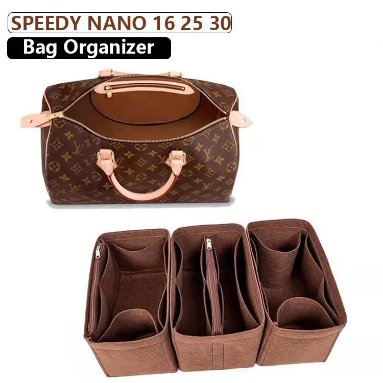 Felt Insert Bag Organizer for Speedy Nano16 25 30 Bag Organiser Lining Bag Storage