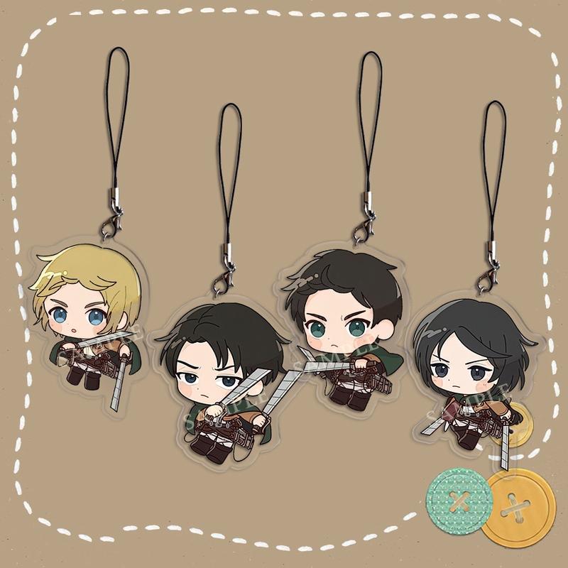 Móc dây treo điện thoại ATTACK ON TITAN ver MÁ HỒNG in hình Đại chiến Titan…