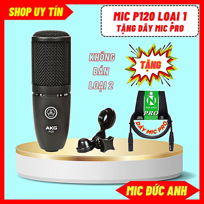 (CHINH HANG) Mic Thu Âm P120 Chính Hãng Micro Livestream P120 Màu Đen Sơn Chống Xước Kết Hợp Nhiều Dòng Sound Card Chất Âm Cực Ấm