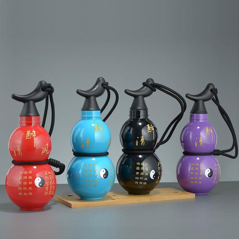Product Introduction of New Black Myth Portable Wine Gourd Large Capacity High Temperature Resistant Drop-Proof Hot Sale Drop-Proof Wine Flask Portable Carrying Water Bottle 5