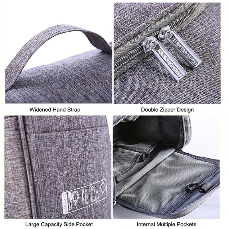 Product Introduction of Túi Đựng Mỹ Phẩm, Không Thấm Nước, Có Móc, Dành Cho Phụ Nữ , Túi Sắp Xếp Du Lịch, Túi Trang Điểm, Hộp Đựng Đồ Trang Điểm, Túi Đựng Đồ Vệ Sinh Cá Nhân Trong Phòng Tắm, Túi Đựng Đồ Vệ Sinh Cá Nhân, Thích Hợp Để Rửa Mặt Bag 5