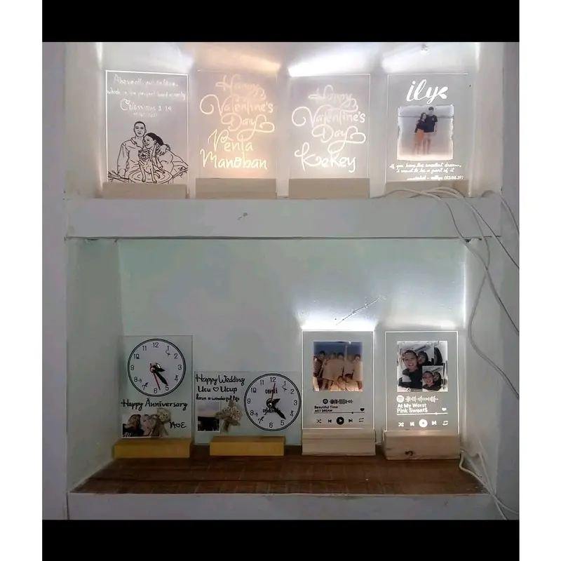 Acrylic Note Bord A5 With Stand Led / Acrylic Planner / To Do List Acrylic A5 3