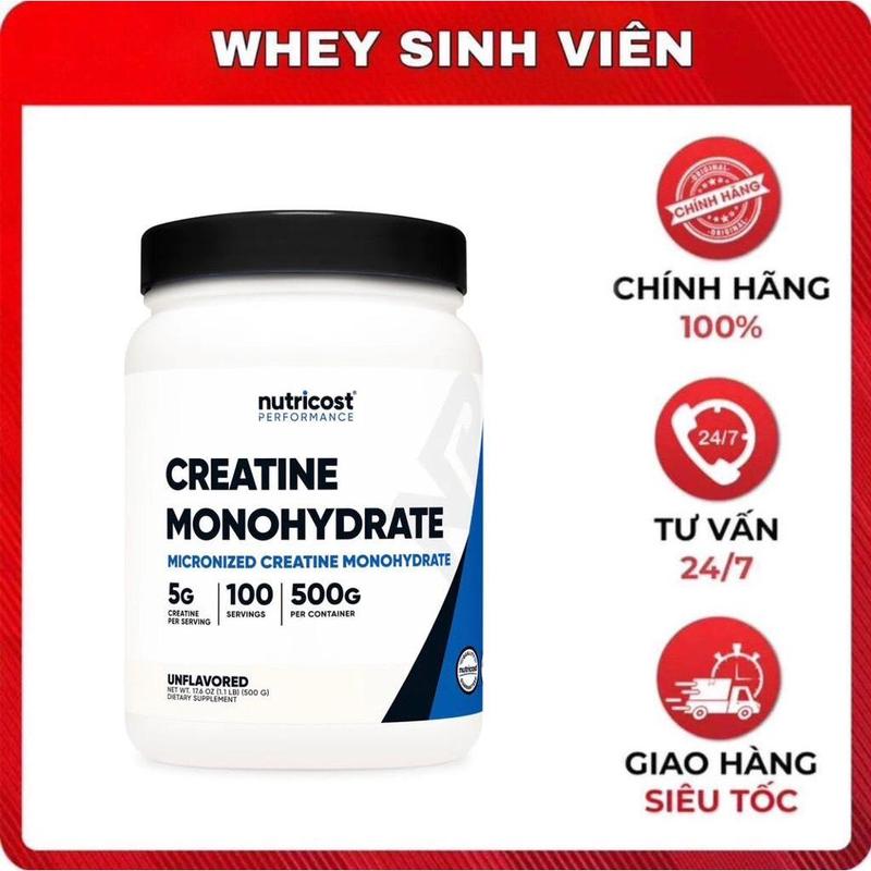 ( 500g )Bột Nutricost Creatine 500g - Creatine Monohydrate tại whey sinh vien