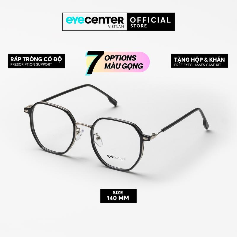   C84  Gọng kính cận nam nữ chính hãng EYECENTER C84 kim loại chống gỉ nhập khẩu by Eye Center Vietnam 