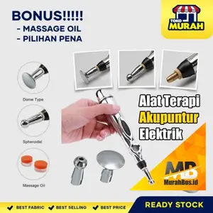 Akupuntur pen elektrik pijat dan kecantikan wajah