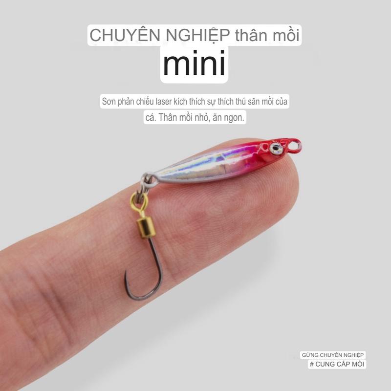 Mồi Jig mini câu cá mương cá rô phi mồi giả câu lure cá mương - Đi Câu - Bắt Cá Fishing Fish