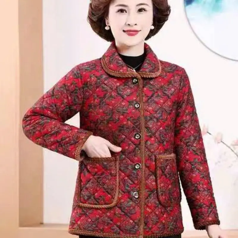 Áo Khoác Bông  Nhẹ , Ấm Cho Các Mẹ , Bà Size 40-65kg 4