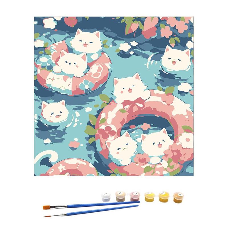 Product Introduction of Cartoon Tulip Animal Oil Painting Toy DIY Handmade Flower Coloring Painting 22