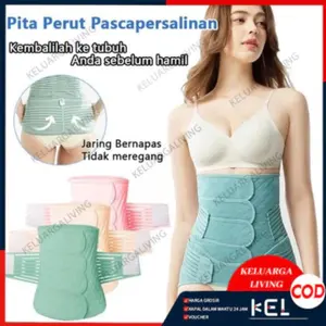 2in1 Korset Pelangsing Setelah Stagen Paket Melahirkan Caeser on Normal Shapewear Celana Korset Pandtpartum Abdomen Sabuk Perbaikan Balok Pengekang Band Corset Cesarean Bagian Ganda -Gunakan Ventilasi Bernapas