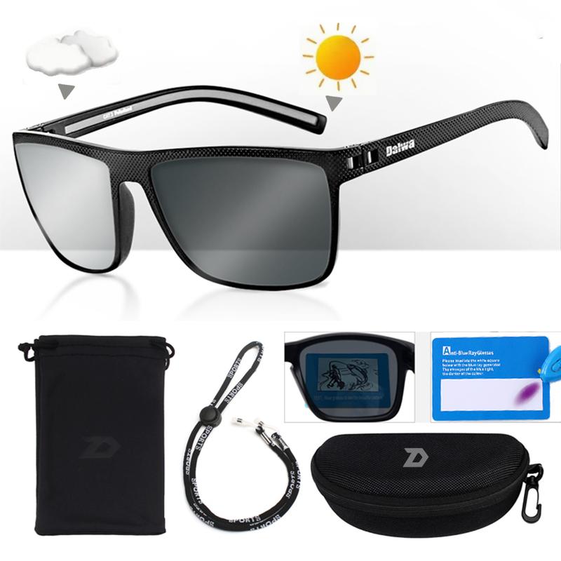 Kính Râm Câu Cá, Đổi Màu Và Phân Cực, Phù Hợp Linh Hoạt Với Tất Cả Các Kích Cỡ Đầu, Dành Cho Nam Giới, Thích Hợp Để Lái Xe, Đi Bộ Đường Dài Và Câu Cá, Kính Chống Nắng Cổ Điển, Bảo Vệ UV400, Kính Mắt, Thích Hợp Cho Các Môn Thể Thao Ngoài Trời, Dalwa