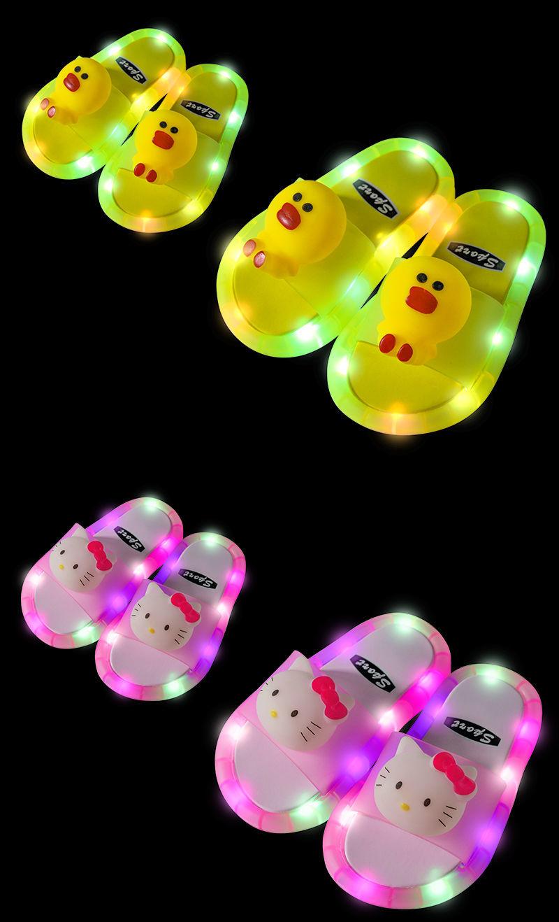 Product Introduction of [New Model] AG SHOP2025 Internet Celebrity Glowing Girls' Summer Indoor Non-Slip Soft Sole Slippers for Toddlers and Kids ✨   [Angel] ✨ 15