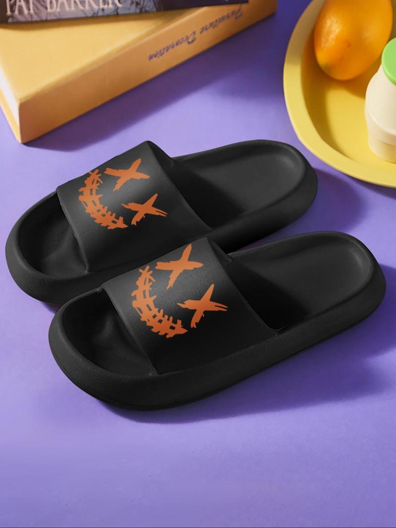 Product Introduction of Men's Casual Cartoon Pattern Slippers, Lightweight Breathable Comfortable Home Slippers, Non-slip Soft Slippers for Indoor & Outdoor Wear 7