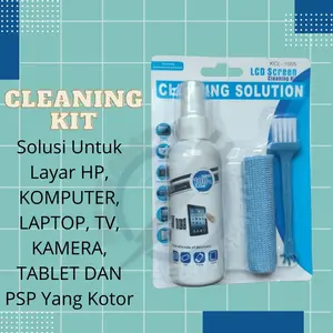 CAIRAN PEMBERSIH LCD LED LAPTOP KOMPUTER LAYAR TV, SCREEN CLEANER KIT Camera