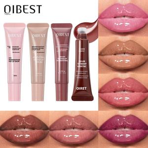 Pengilat Bibir Cecair, Berwarna, Menghidrat, Pelembap Cahaya, Balsem Bibir Berkilat, Pengilat Air, Glaze Bibir, Krim Bibir Berkesan lip  matte  untuk  bibir  kering