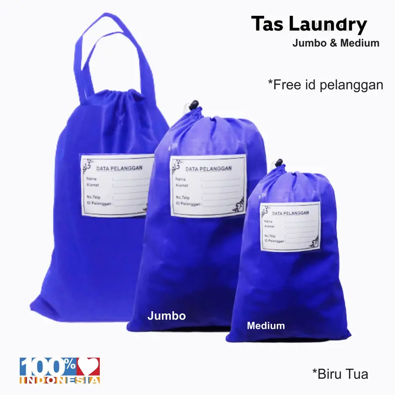 Tas Laundry Jumbo bahan Non Wooven Tebal & Tahan Lama Pakaian 5
