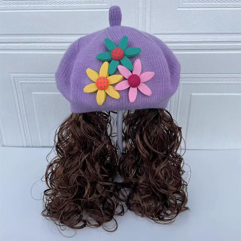 Product Introduction of Mũ Trẻ Em Bé Phong Cách Hàn Quốc, Mũ Bí Ngô Dệt Kim, Cho Bé Gái, Mũ Len, Mũ Nồi Trẻ Em, Tóc Giả, Tóc Dài, Thích Hợp Cho Mùa Thu Và Mùa Đông, 2024 22