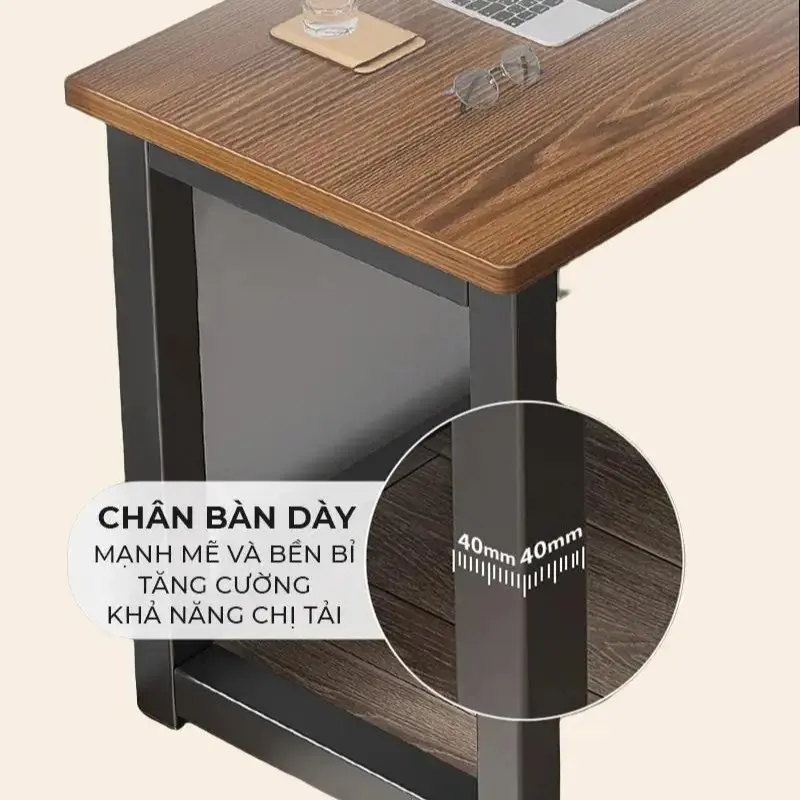 Bàn làm việc chữ L dày 25mm, khung thép chống ghỉ phủ sơn tĩnh điện thương hiệu IGA - GM126 3