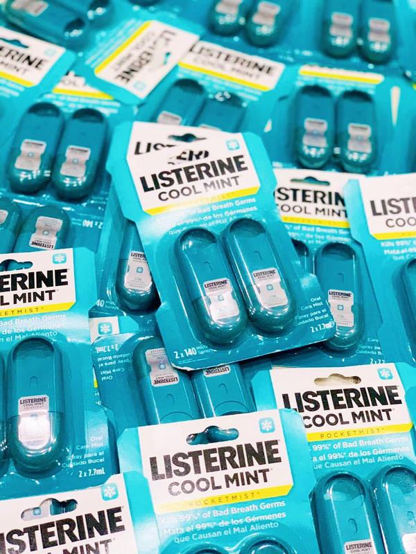 XỊT THƠM MIỆNG LISTERINE COOL MINT 7.7ML x2 #Mỹ