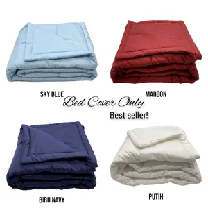 Bedcover polos only 200x240//double plain/polos