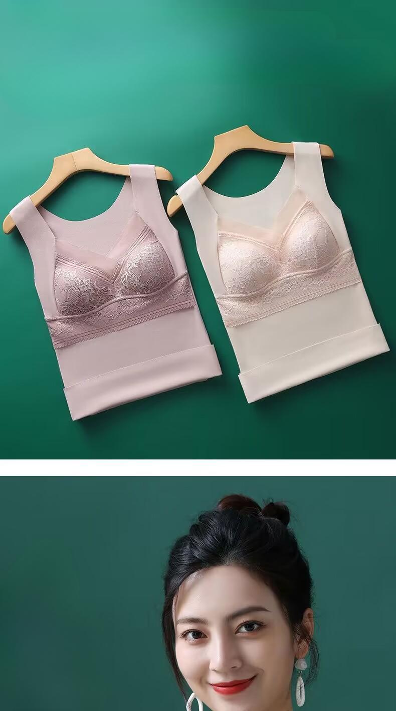 Product Introduction of Áo Vest Giữ Nhiệt Nhung Đức Hai Mặt, Thiết Kế Công Chúa, Dành Cho Nữ, Lớp Nền Không Để Lại Dấu Vết Dày Dặn Bằng Nhung, Thích Hợp Cho Mùa Thu Và Mùa Đông, Đồ Lót Giữ Nhiệt, # BXB11 a o Jacket Chun Top 3