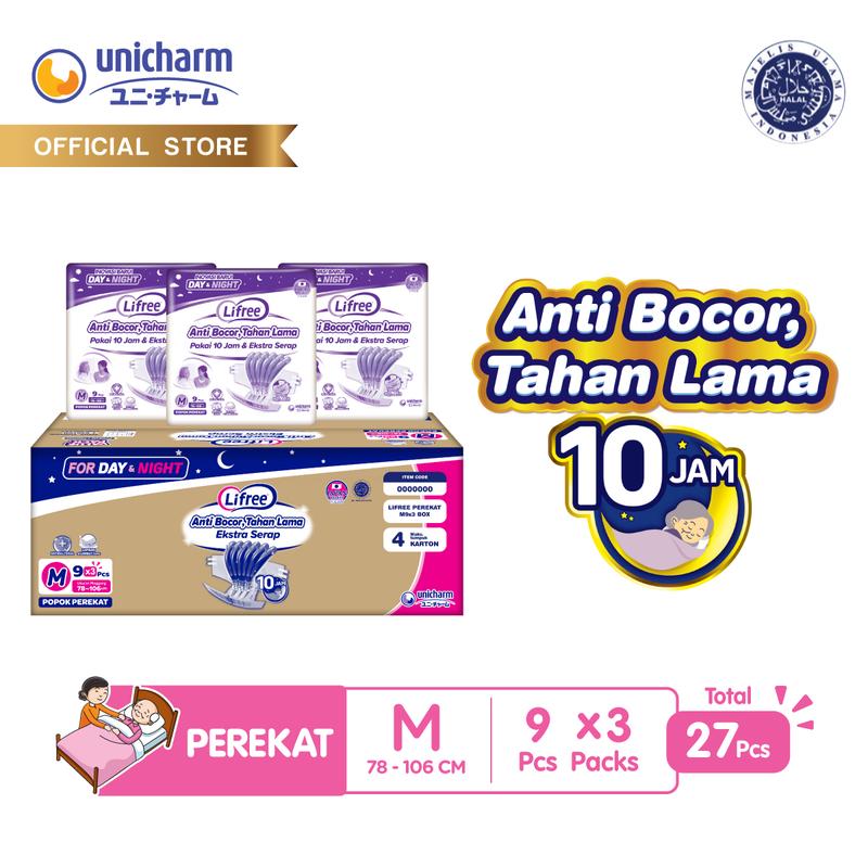 Lifree Popok Dewasa Perekat M 27 E-Box 0