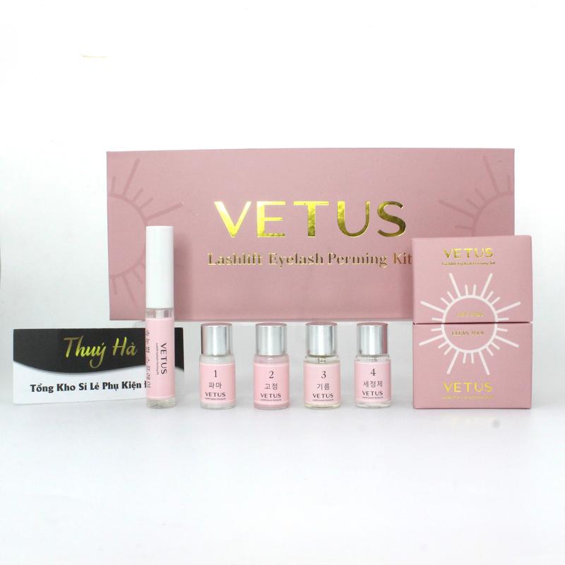 Set Uốn Mi Hàn Quốc VETUS Chính Hãng - Set Uốn Mi Collagen 3D-6D Cao Cấp - Thúy Hà Trang Điểm Cosmetic Mỹ Phẩm