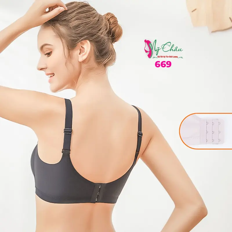 Áo Lót Su Đệm Mỏng, Áo Ngực Bigsize Không Gọng Quả To Mềm Mát Ôm Gọn Ngực, Đồ Lót Thái Lan Sister hood 669 1