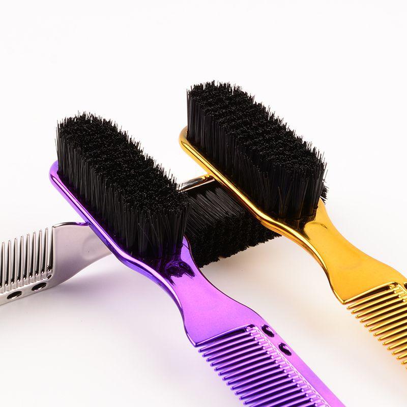 Product Introduction of New Men's Oil Head Texture Comb Hairdressing Comb Beard Styling Brush Cleaning Brush Barber Accessories hairbrush 1