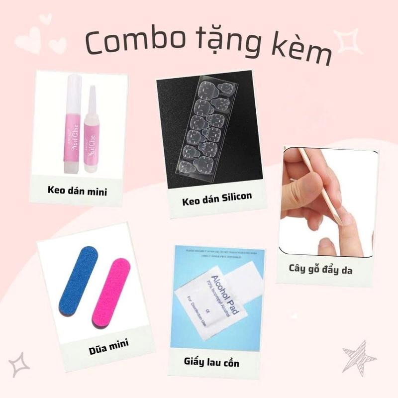 M22 - Móng tay giả - Nailbox mắt mèo đính charm đá sang chảnh soobin nailbox 1