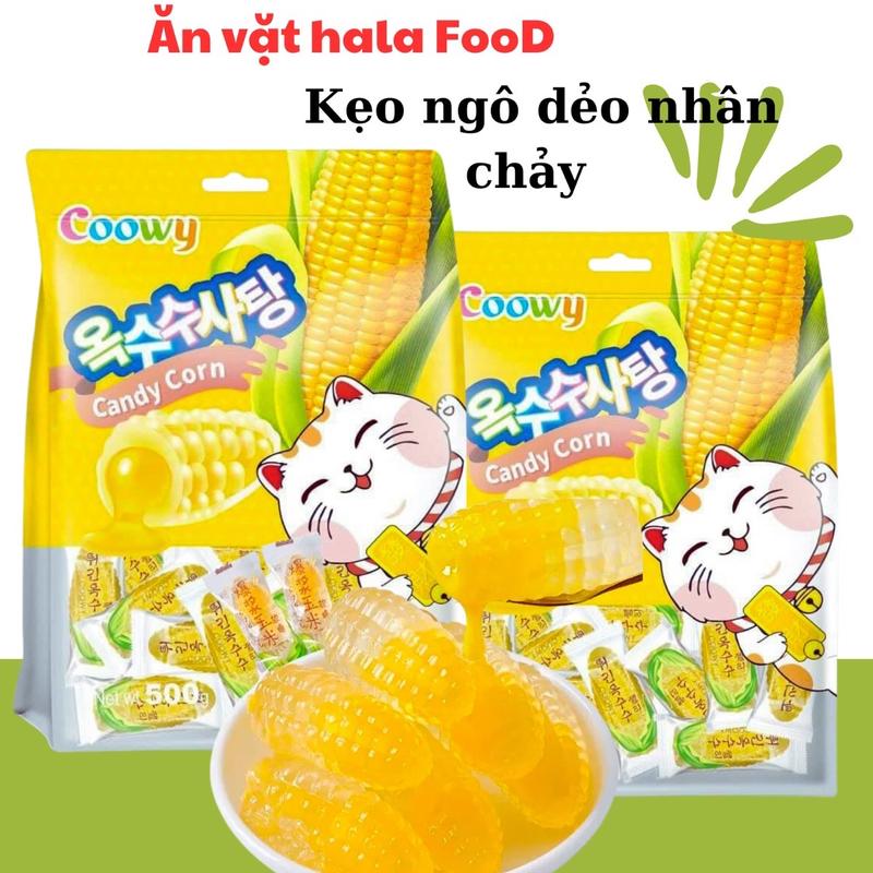  kẹo ngô dẻo trong suốt nhân chảy Coowy 