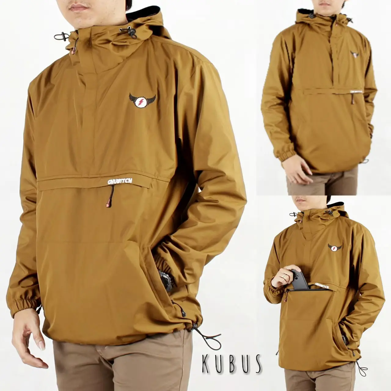 Jaket Cagoule Jumbo / Jaket Waterfroop Pria / Jaket Pria / Jaket Big Size / Jaket Jumbo Taslan Parasut