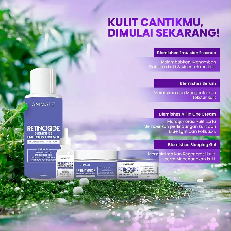 [Exclusive for Ruben Onsu] Bundling 2 Box Animate Retinoside Blemishes Series 4in1 1
