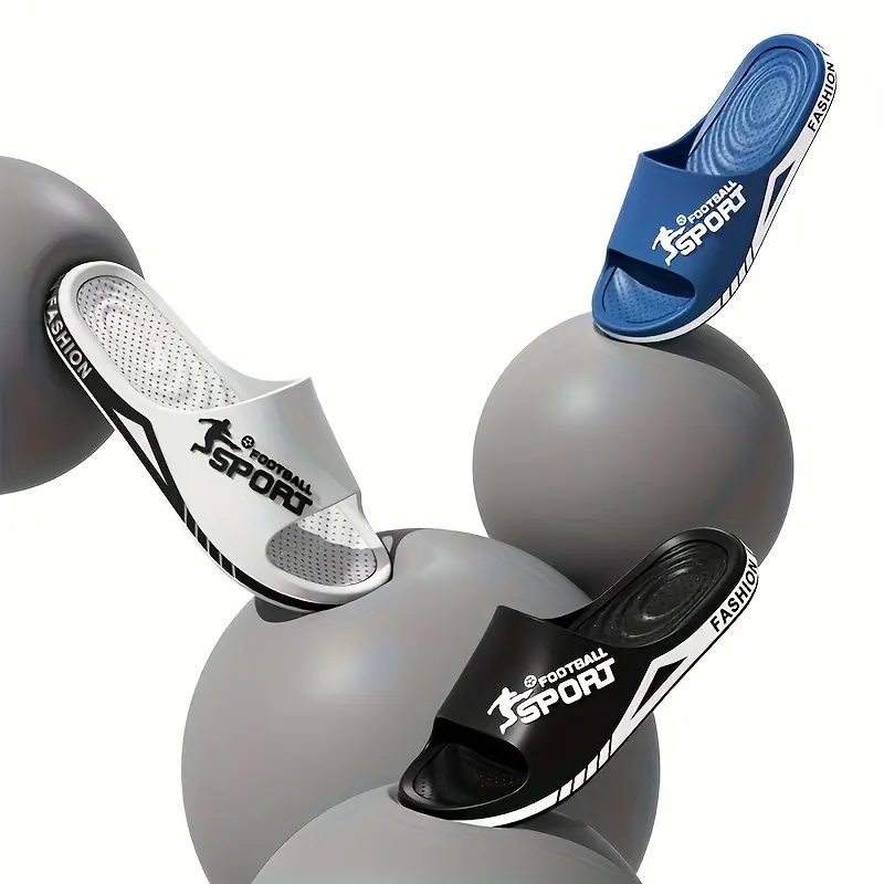 Ultra-Soft Fashion Thick Sole Slides - Couples' Sporty Beach & Home Sandals with "SPORT" Graphic Design, EVA Material, Comfortable Indoor/Outdoor Slippers 6