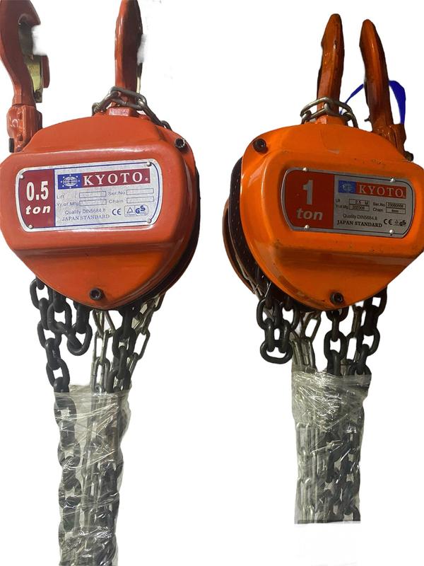  Pa lăng xích kéo tay Kyoto 500kg ,1 Tấn xích dài 2.5M 