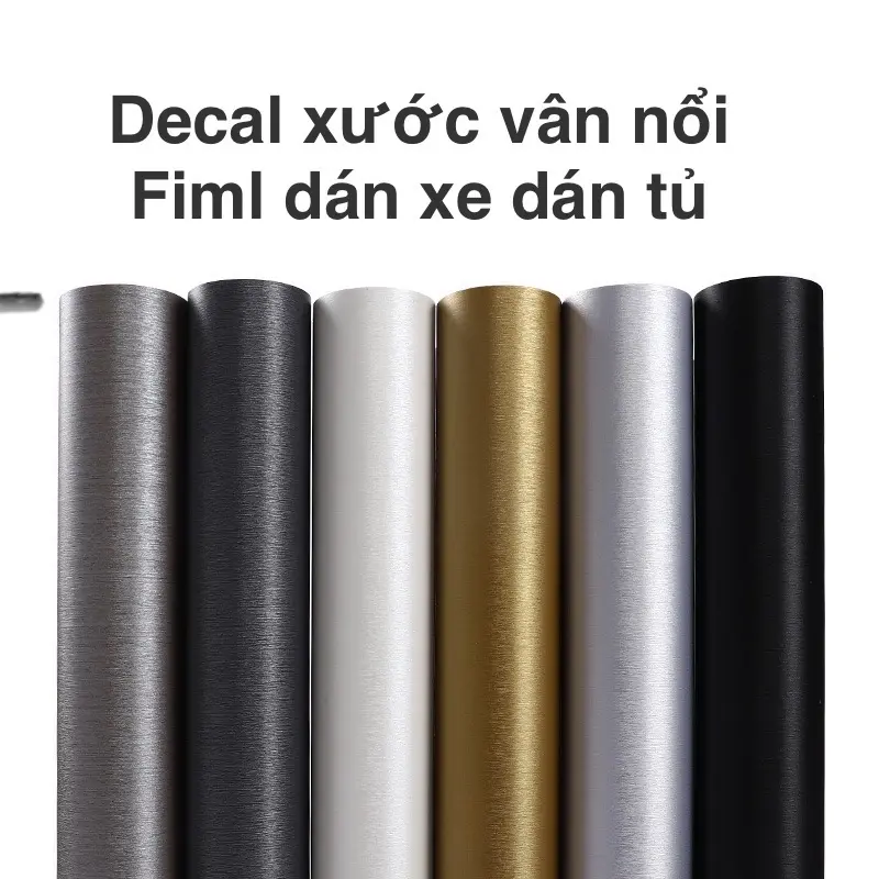 Decal nhôm xước dán tủ dán xe cao cấp