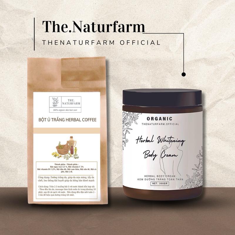 COMBO Kem dưỡng trắng da body herbal natural 300gr & Bột ủ trắng Herbal coffee 250gr 0