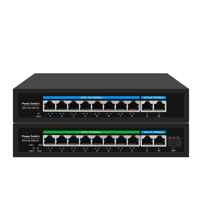 Standard POE Switch Gigabit/100M 24 Ports 16 8 6 4 Network Monitoring Using Poe 3