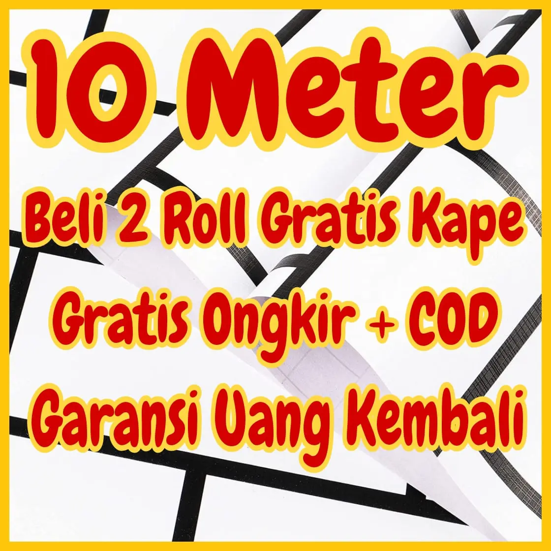 Wallpaper Dinding 10 m 10 meter 45 cm x 10 m MOTIF BATU BATA HITAM PUTIH BIRU PINK OREN MERAH MARMER HITAM PUTIH ABU KREM BIRU