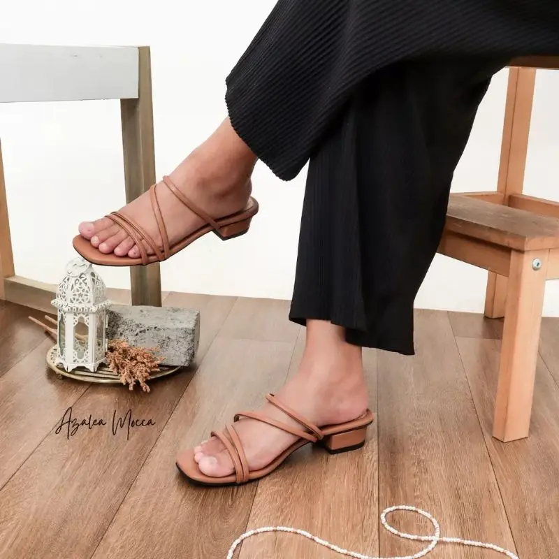 Sandal Wanita Heels Hak Tahu 3 Cm lebaran 2024 4