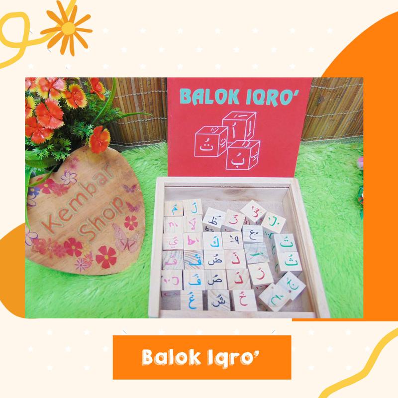 Product Introduction of APE-IQRO Alat Permainan Edukatif Mainan Edukasi BALOK IQRO 3